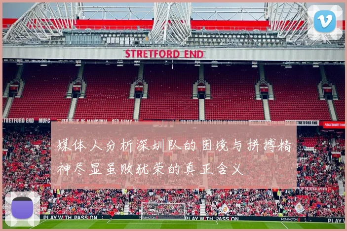 媒体人分析深圳队的困境与拼搏精神尽显虽败犹荣的真正含义